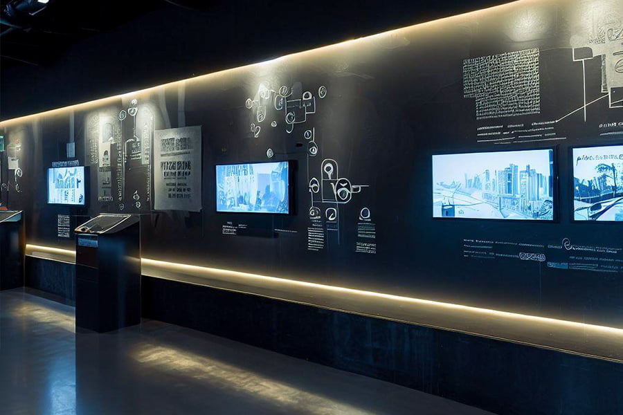 展廳設(shè)計，展廳設(shè)計效果圖，九來九往展廳設(shè)計公司