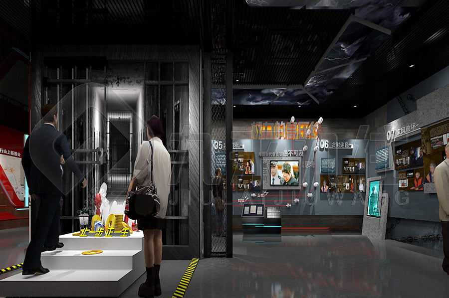 反腐倡廉宣傳館方案，網(wǎng)上3d反腐倡廉文化教育展館，聲光電反腐倡廉基地，墻面互動投影系統(tǒng)，互動答題系統(tǒng)，互動滑軌屏