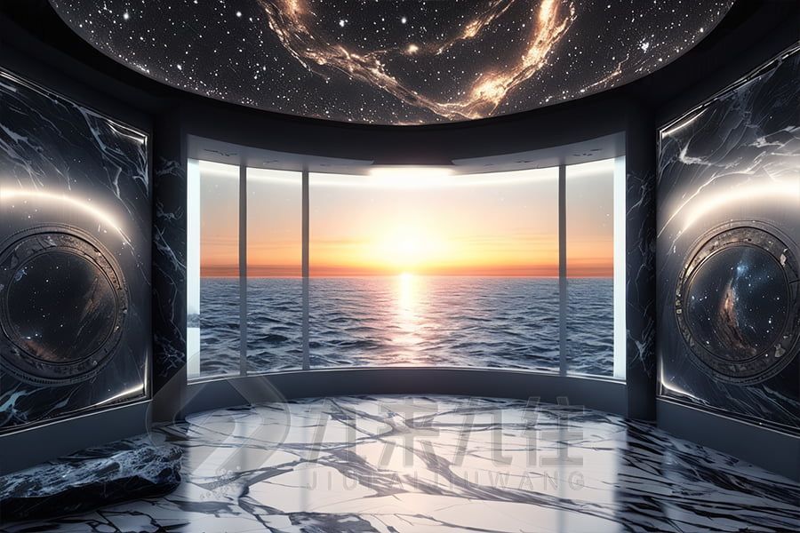 高科技外貿(mào)展館設(shè)計(jì),環(huán)保展廳施工方案,九來九往文化科技展廳建設(shè)