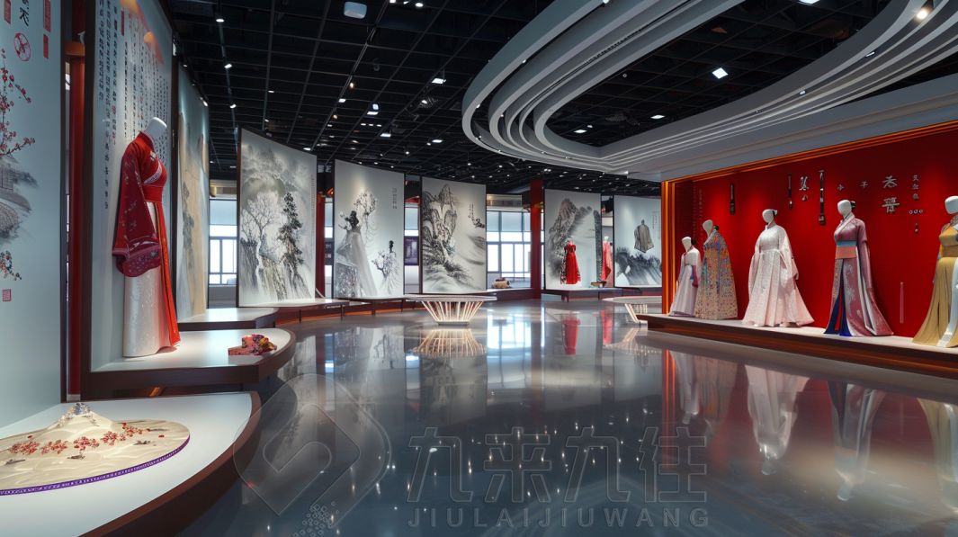 學校服裝展廳設計，美育美術展廳建設，虛擬仿真展廳設計方案