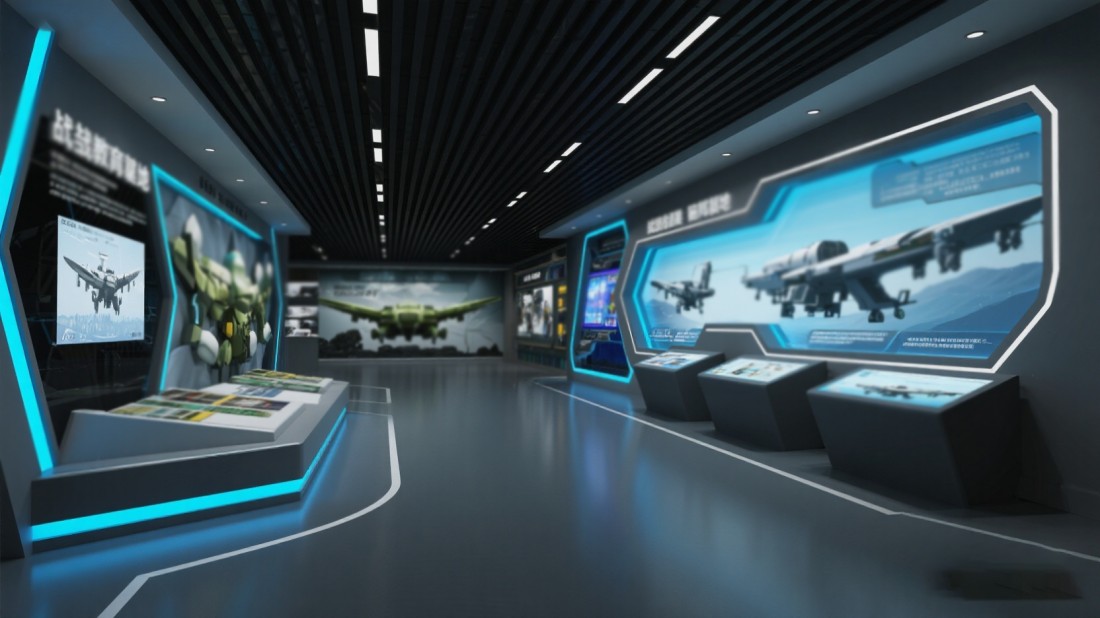 國防基地圖片，人防展廳