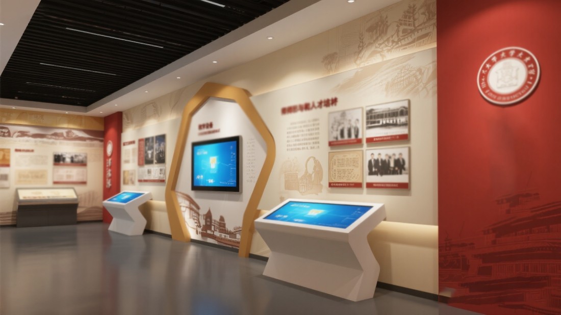 校史館主要設(shè)計(jì)內(nèi)容，校史展館