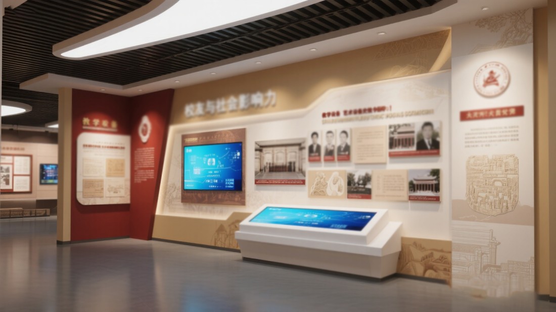 校園展覽館設(shè)計(jì)，校史展廳