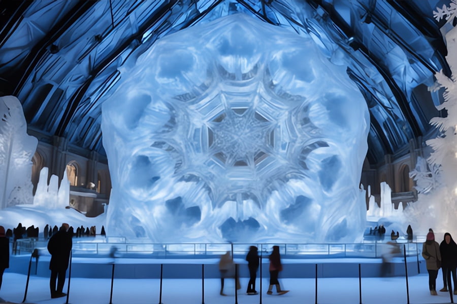 博物館，自然展廳效果圖