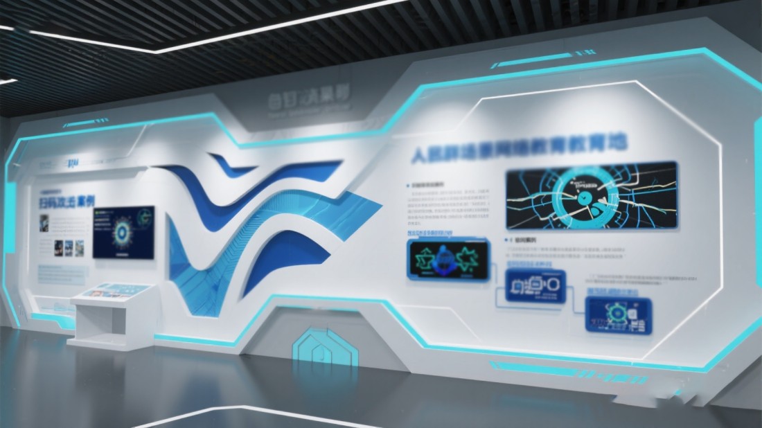 AI網(wǎng)絡(luò)安全體驗(yàn)館效果圖